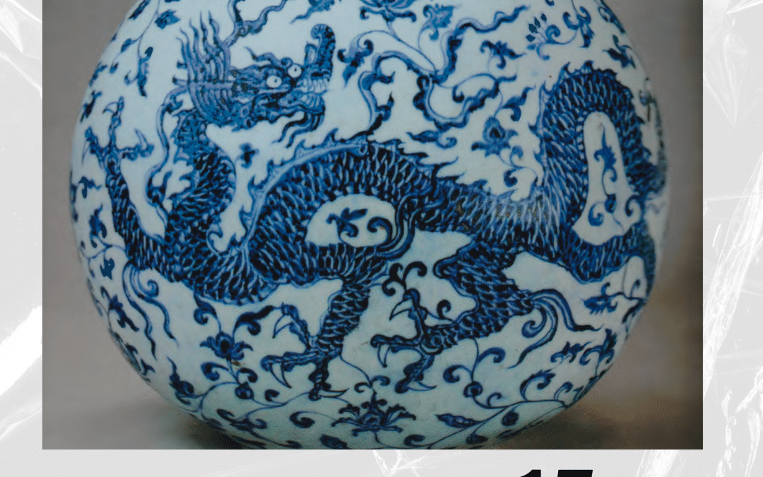 Chinese Traditional Blue and White Dragon Painting Workshop